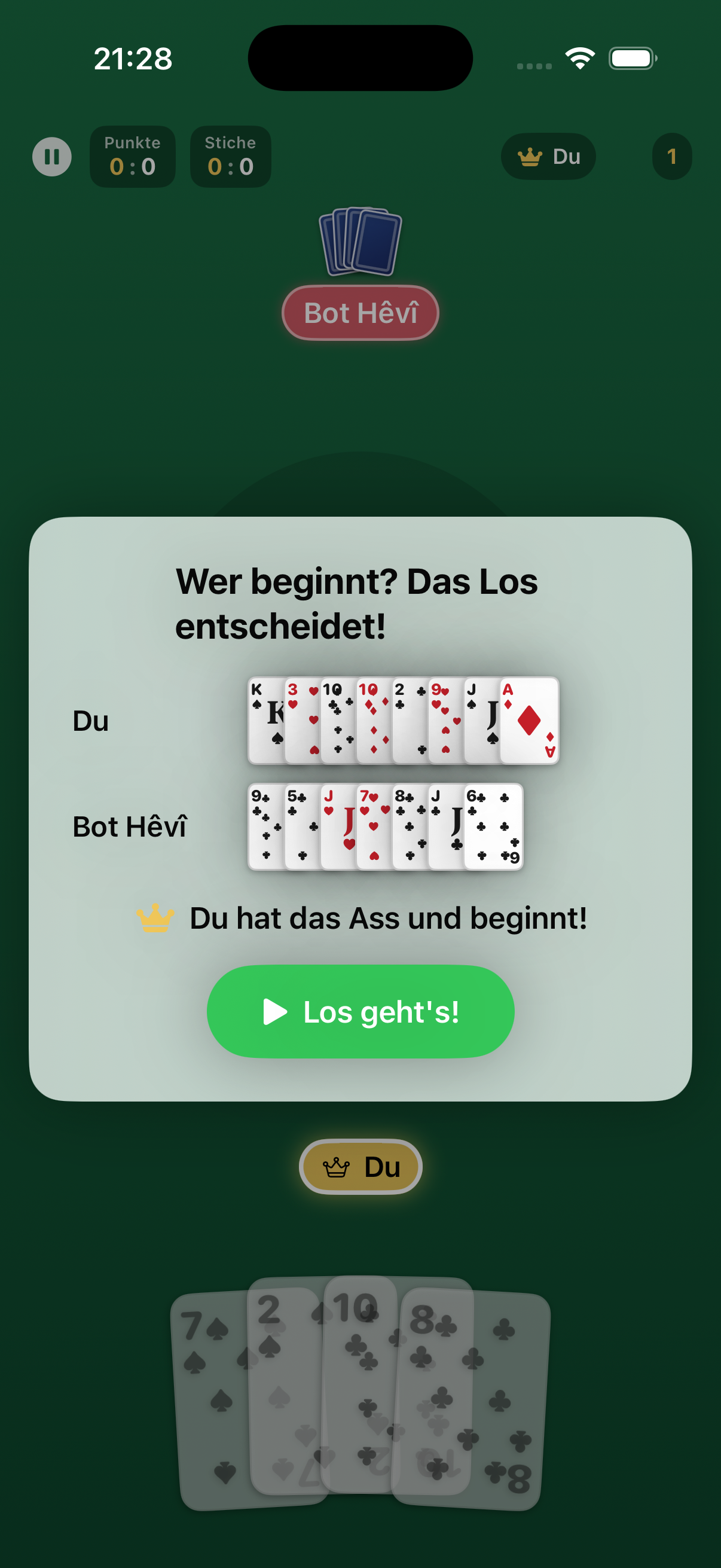 Foto: Spieltisch